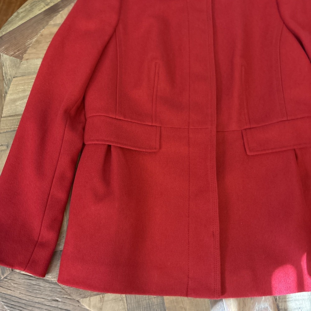 Women's Red Banana Republic Italian Wool Coat Size Medium - Picture 3 of 7